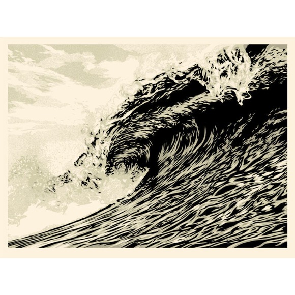 Shepard Fairey - Wave of Distress (Sepia) by Shepard Fairey - Picture 2 of 2